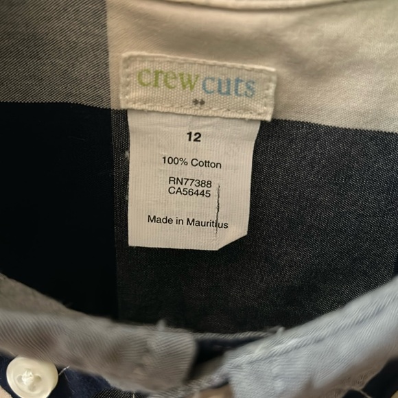 Crewcuts checkered boys button down size 12 - Picture 2 of 3